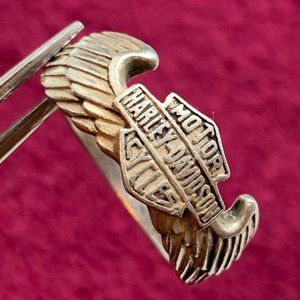 Harley Davidson Ring. Sterling. Size 12. Weight .38oz. (48)
